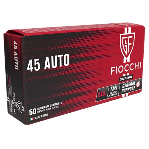 Amunicja Fiocchi 45 ACP  FMJ 230GR sztuk seria  6501001