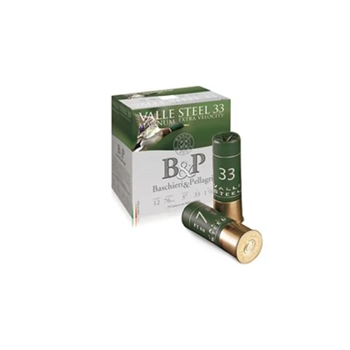Amunicja B&P kal. 12/76 Valle Steel 33 Magnum 33g - 2 nr serii 0221