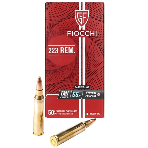 Amunicja Fiocchi .223 REM FMJ 55gr sztuki nr serii: 6502010