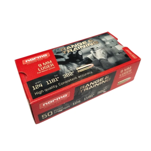 AMUNICJA NORMA CTG 9 mm Luger FMJ 8,0 g 72000, KAL.: 9 x 19 mm (NR PARTII: V085)