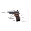 Pistolet BERETTA 30X INOX/WOOD GRIP/MT kal. .32 ACP/7,65 Browning