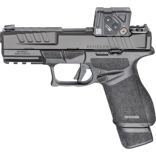 Pistolet HS-ECHELON 4.0C COA, kal. 9x19, Czarna muszka i szczerbinka, + kolimator Aimpoint COA Red Dot, Czarny