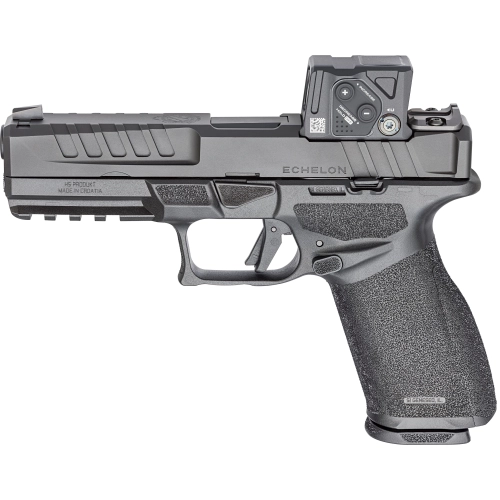 Pistolet HS-ECHELON 4.5F COA, kal. 9x19, czarna muszka i szczerbinka, kolimator Aimpoint COA RED DOT, czarny