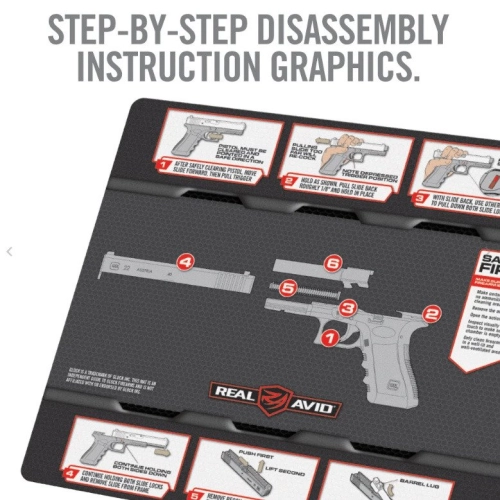 Real Avid - Mata do czyszczenia pistoletu Glock Smart Mat® - AVGLOCKSM