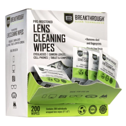 BREAKTHROUGH chusteczki nawilżane do czyszczenia optyki 1 szt