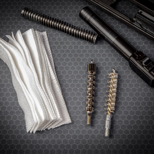 Real Avid - Zestaw do czyszczenia broni Bore Max Speed Clean System - .380/9 mm/.38 SPC/.357 - AVBMSET9MM
