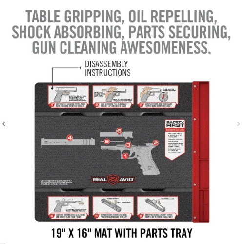 Real Avid - Mata do czyszczenia pistoletu Glock Smart Mat® - AVGLOCKSM
