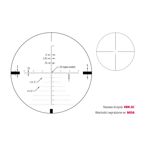 Luneta celownicza Vortex Diamondback Tactical 4-16x44 FFP 30 mm AO EBR-2C MOA
