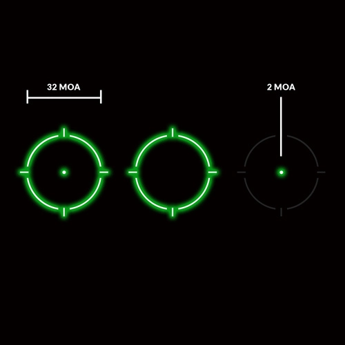 Holosun - Kolimator SCS Green Dot z montażem MOS - Solar Panel - SCS MOS Green