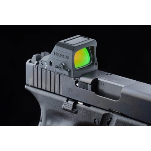 Holosun - Kolimator otwarty HS407C X3 - 2 MOA Red Dot - Solar Panel - Czarny - HS407C-X3-RD