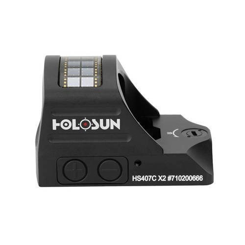 Holosun - Celownik kolimatorowy HS407C X2 Micro Red Dot - Solar Panel