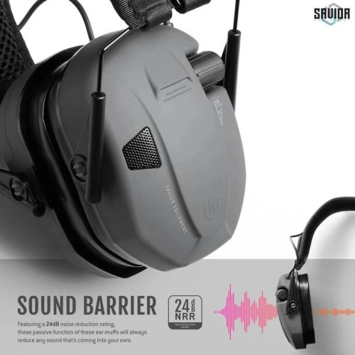 Savior - Słuchawki aktywne żelowe Apollo - Szare  - EM-APOLLO-GS