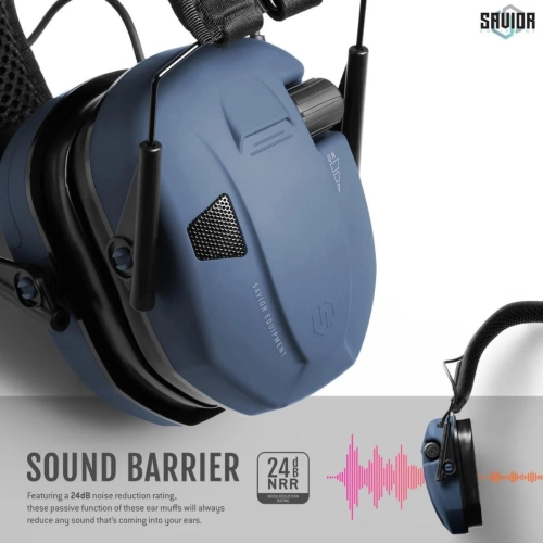 Savior - Słuchawki aktywne żelowe Apollo - Midnight Blue - EM-APOLLO-LU