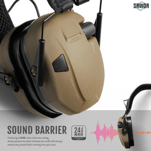 Savior - Słuchawki aktywne żelowe Apollo - TAN  - EM-APOLLO-TN