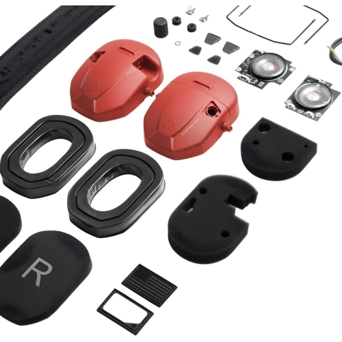 Savior - Słuchawki aktywne żelowe Apollo - Czerwone  - EM-APOLLO-RD