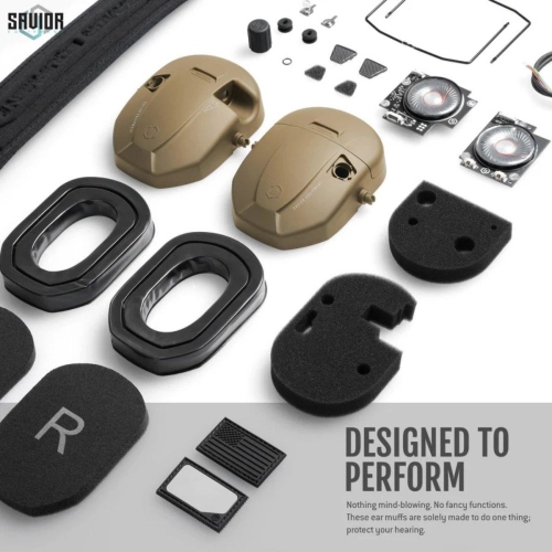 Savior - Słuchawki aktywne żelowe Apollo - TAN  - EM-APOLLO-TN