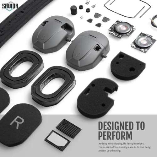 Savior - Słuchawki aktywne żelowe Apollo - Szare  - EM-APOLLO-GS