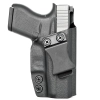 Kabura wewnętrzna prawa do pistoletu Glock 43/43 Mos , RH IWB kydex, kolor: czarny