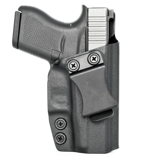 Kabura wewnętrzna prawa do pistoletu Glock 43/43 Mos , RH IWB kydex, kolor: czarny