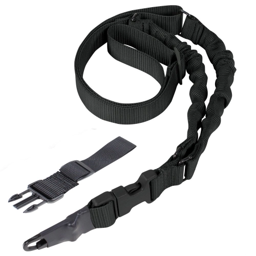 Condor - Zawieszenie taktyczne ADDER Double Bungee 1-Point Sling - Czarny - US1022-002