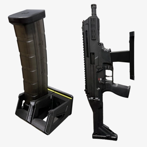 Hold My Mag - Zestaw Kuna uchwyt prostopadły + uchwyt na 2 magazynki SKELETON