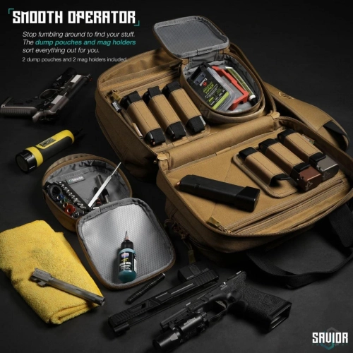 Savior - Mini Pistol Range Bag Specialist - Tan - RA-DGSPWS-MINI-TN